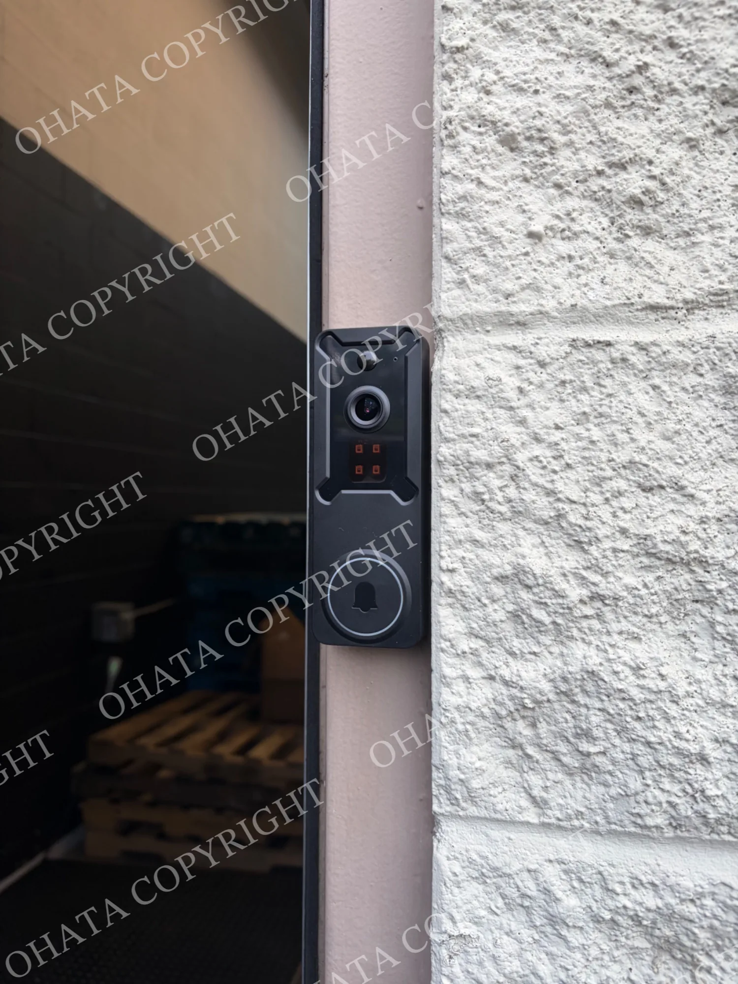 Doorbell at the rear entrance of Ohata Resource Canada’s Richmond yard.