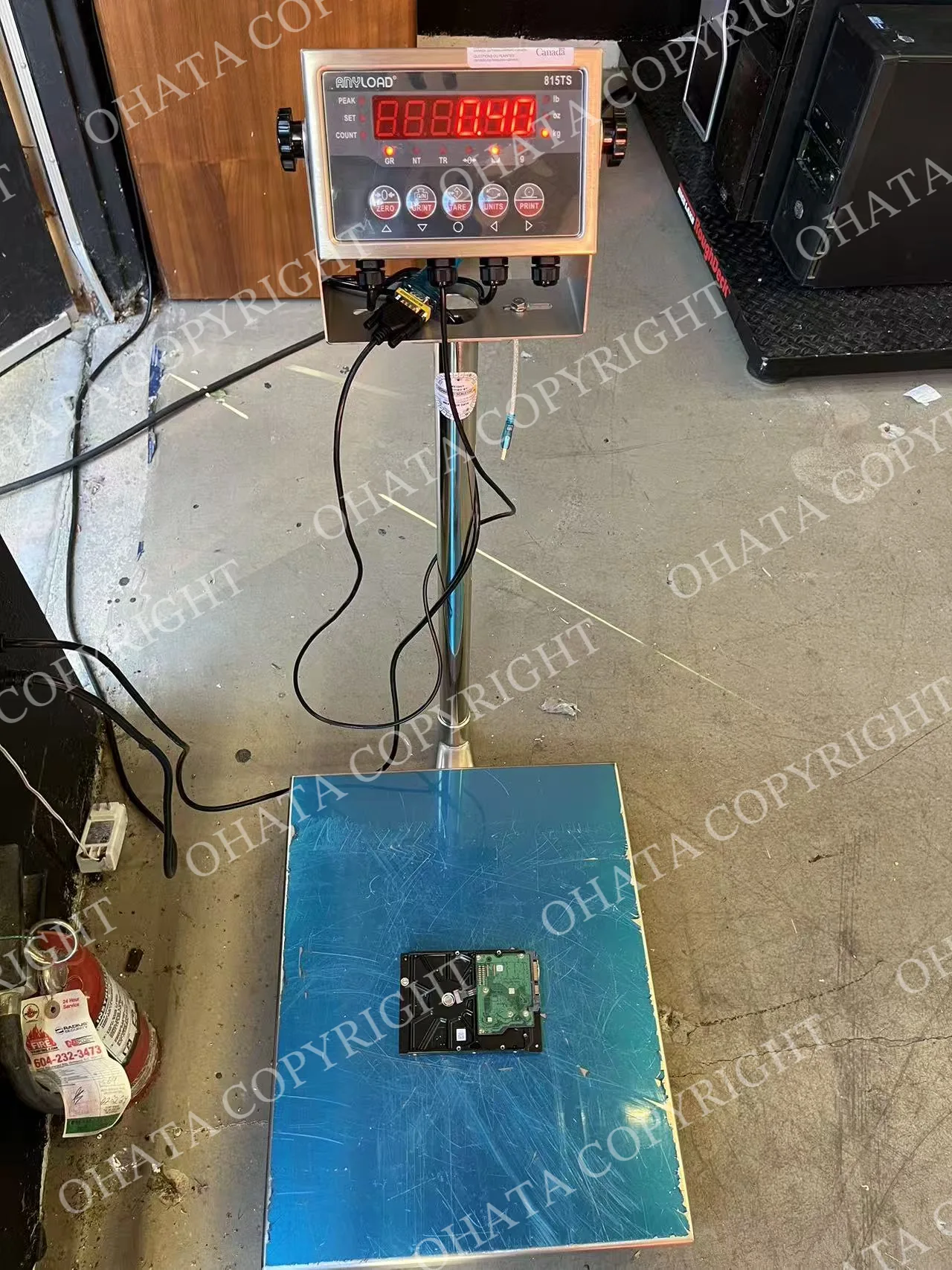 Hard drive included in a recent Richmond e-scrap purchase