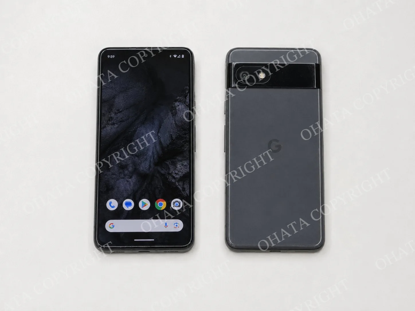 Complete used smartphone with its screen, rear housing, cameras, and installed battery