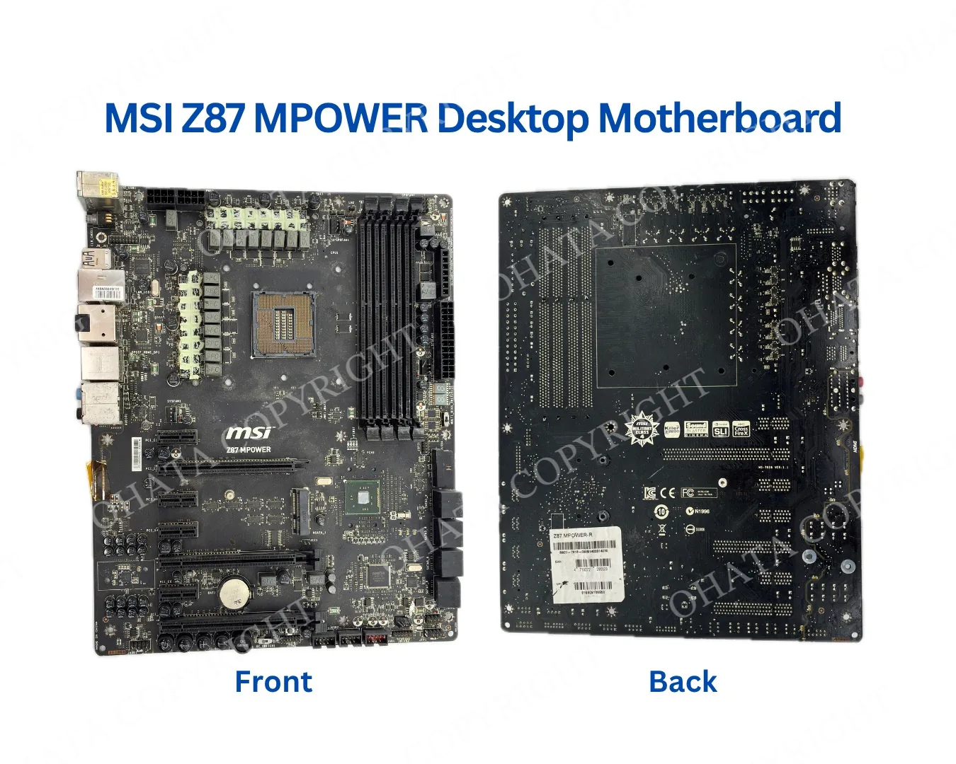 Today's Board: MSI Z87 MPOWER Desktop Motherboard (D Grade)
